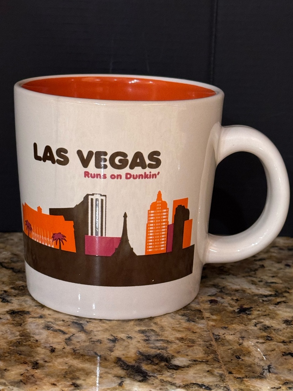 Dunkin' Donuts Las Vegas Runs On Dunkin Coffee Cup Mug 2012